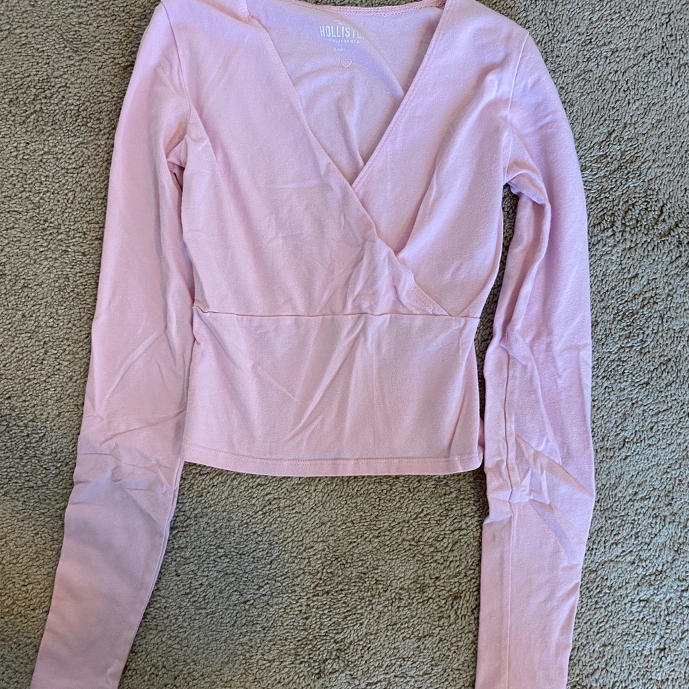 Pink Hollister baby tee